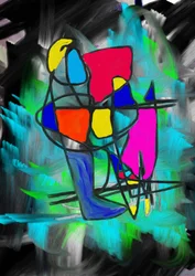 Formes abstraites éclatantes