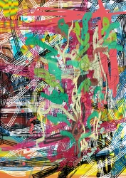 Enchevêtrement abstrait et coloré
