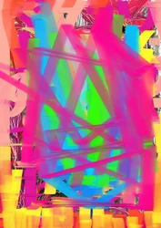 Abstrait géométrique éclatant