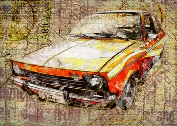 Art automobile vintage