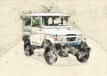 Esquisse vintage tout-terrain
