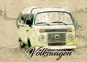 Camionnette de voyage vintage