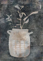 Plantes en pot de style rustique