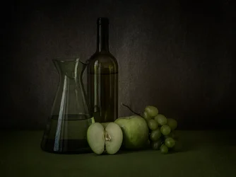 Nature morte verte évocatrice