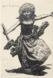 Danseuse Gandrung à Ampenan