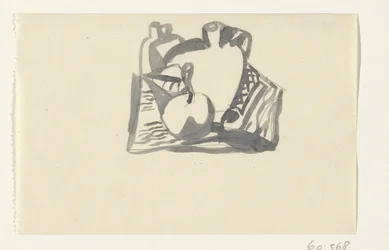 Nature morte avec pomme et cruche