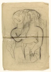 Deux femmes debout