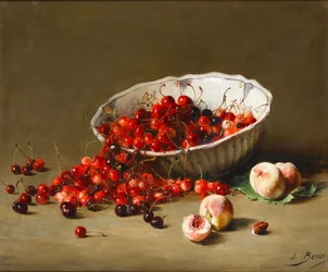 Un bol de cerises, c.1900
