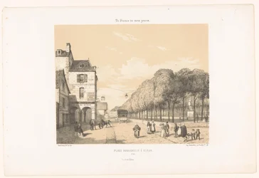 Vue de la Place Du Guesclin à Dinan