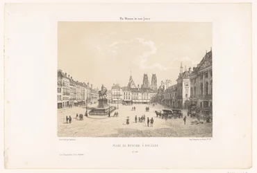 Vue de la Place du Martroi à Orléans