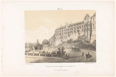 Vue sur la façade de François Ier du château de Blois