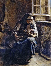 Mère allaitant son enfant