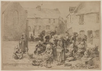 Le marché aux pommes à Landerneau