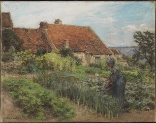 Arrosage du jardin, 1900