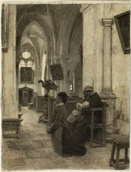 Femmes priant dans l