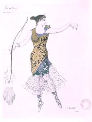 Anna Pavlova habillée en Diane