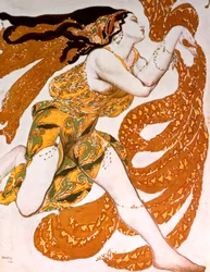 Bacchante, costume pour une production des Ballets Russes de Tcherepnin, 1911