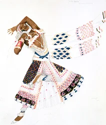 Costume de bayadère pour Le Dieu Bleu, 1911