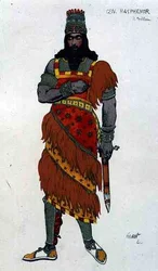 Costume pour le général Hasphenor, de Judith
