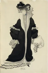 Conception de costume pour Mme L. Bakst