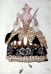 Costume pour une dame chinoise, tiré de La Belle au bois dormant