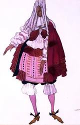Costume pour un Courtisan au Baptême, de La Belle au bois dormant