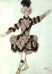 Costume pour le page de la Fée Cerise, tiré de La Belle au bois dormant