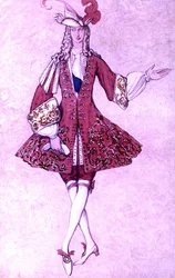 Conception de costume pour le Page de la Princesse, de La Belle au Bois Dormant