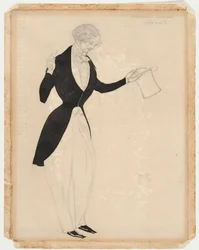 Costume pour le ballet Carnaval de R. Schumann