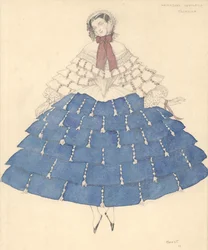 Costume pour le ballet Carnaval de R. Schumann, 1910