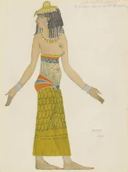 Conception de costume pour le ballet Hélène de Sparte par E. Verhaeren et D. de Séverac