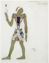 Costume pour le ballet Hélène de Sparte par E. Verhaeren et D. de Séverac
