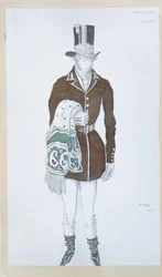 Costume pour le ballet Les Papillons de Robert Schumann, 1912