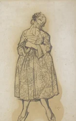 Costume pour le ballet Les femmes de bonne humeur, 1917