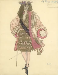 Costume pour le ballet La Belle au bois dormant de P. Tchaïkovski