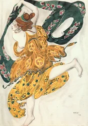 Esquisse de costume pour une femme béotienne, d