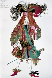 Galisson. Costume pour le ballet La Belle au bois dormant de P. Tchaïkovski, 1921