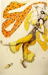 Odalisque. Costume pour le ballet Shéhérazade de N. Rimski-Korsakov, 1910