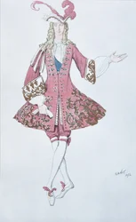 Page de la princesse. Costume pour le ballet La Belle au bois dormant de P. Tchaïkovski, 1916
