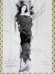 San Sebastian - Aquarelle de Bakst et phrase de D