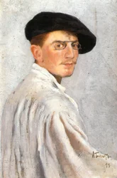 Autoportrait (huile sur carton)