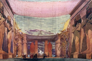 Décor de scène pour une production des Ballets Russes de Cléopâtre, 1909
