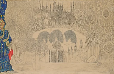 Décor de scène pour le ballet L