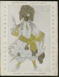 Page de titre du programme souvenir pour les Ballets Russes