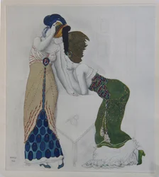 Femme en Robe Orientale