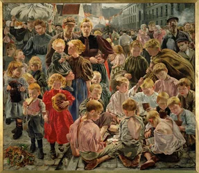 Les enfants (peinture sur toile)