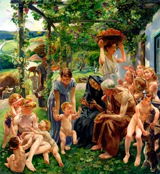 Le Soir, panneau droit du triptyque «L
