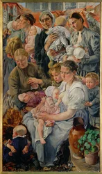 Les femmes - droite (peinture sur toile)