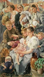 Les Femmes, panneau droit de Les Âges du Travail, 1895