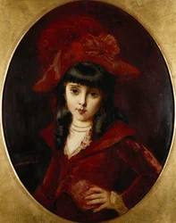 La robe rouge, 1881